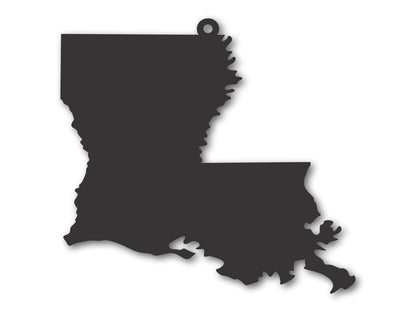 Custom Metal Louisiana State Ornament | 4" to 5" | State Ornaments | 20+ Color Options