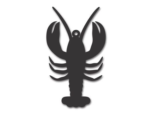 Custom Metal Crawfish Ornament | 4" to 5" | State Ornaments | 20+ Color Options