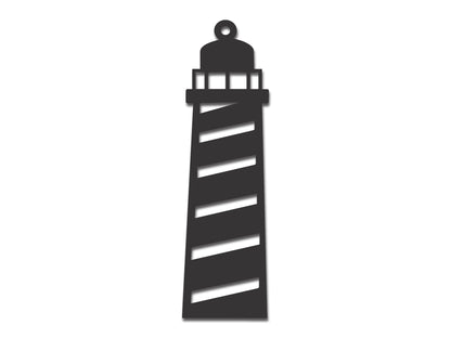 Custom Metal Lighthouse Ornament | 4" to 5" | State Ornaments | 20+ Color Options