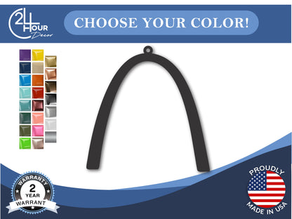 Custom Metal Missouri Arch Ornament | 4" to 5" | State Ornaments | 20+ Color Options