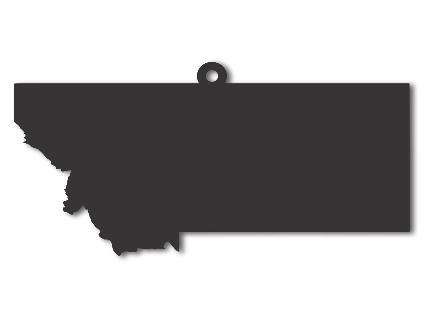 Custom Metal Montana State Ornament | 4" to 5" | State Ornaments | 20+ Color Options