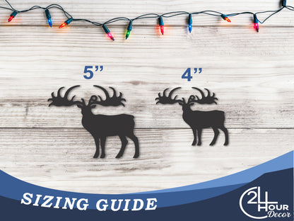 Custom Metal Elk Ornament | 4" to 5" | State Ornaments | 20+ Color Options