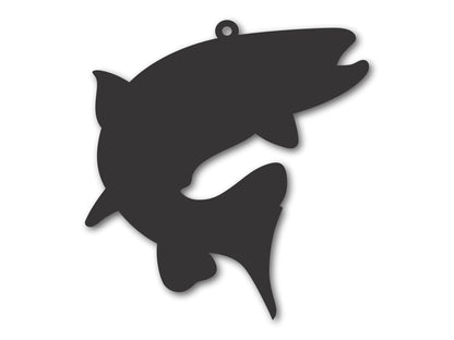 Custom Metal Trout Ornament | 4" to 5" | State Ornaments | 20+ Color Options