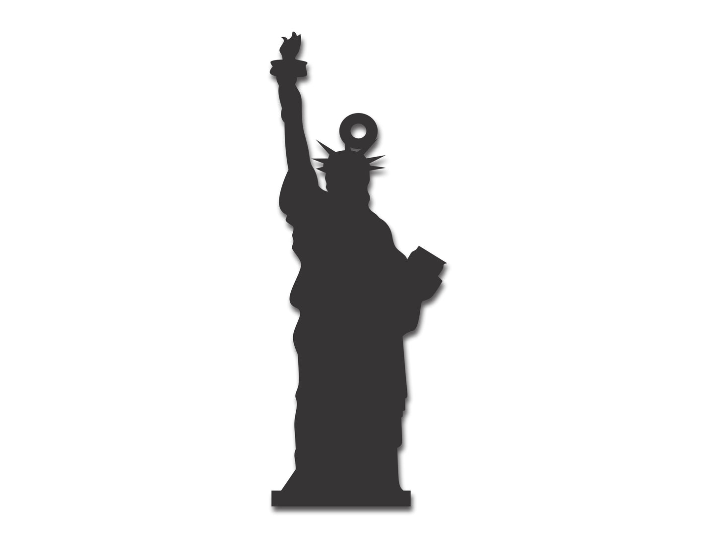 Custom Metal Statue of Liberty New York State Ornament | 4" to 5" | State Ornaments | 20+ Color Options