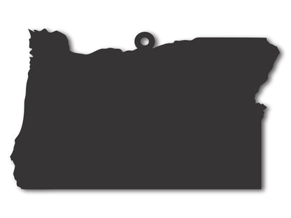 Custom Metal Oregon State Ornament | 4" to 5" | State Ornaments | 20+ Color Options