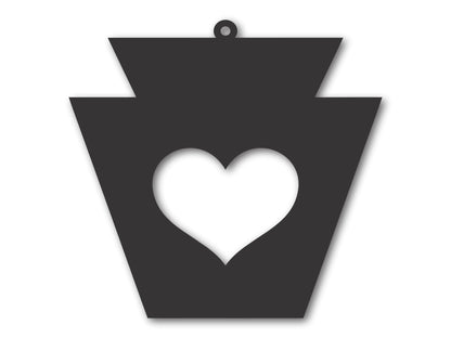 Custom Metal Keystone Icon Pennsylvania State Ornament | 4" to 5" | State Ornaments | 20+ Color Options