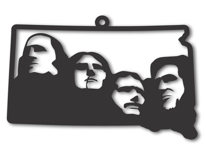 Custom Metal Mount Rushmore South Dakota State Ornament | 4" to 5" | State Ornaments | 20+ Color Options
