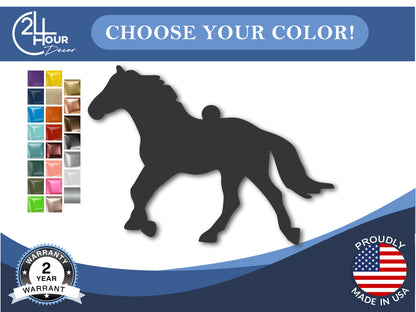 Custom Metal Horse Ornament | 4" to 5" | State Ornaments | 20+ Color Options