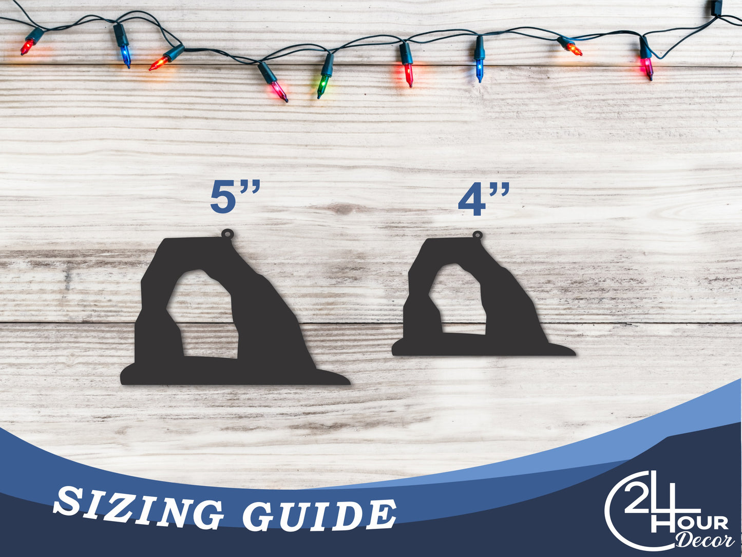 Custom Metal Arches National Park Utah State Ornament | 4" to 5" | State Ornaments | 20+ Color Options