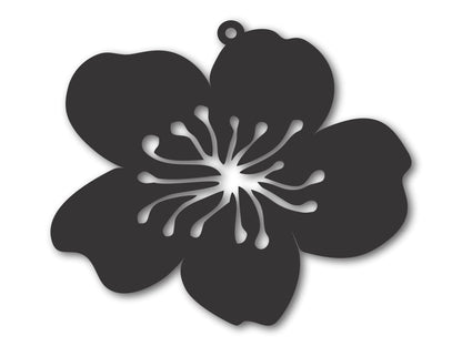 Custom Metal Apple Blossom Ornament | 4" to 5" | State Ornaments | 20+ Color Options