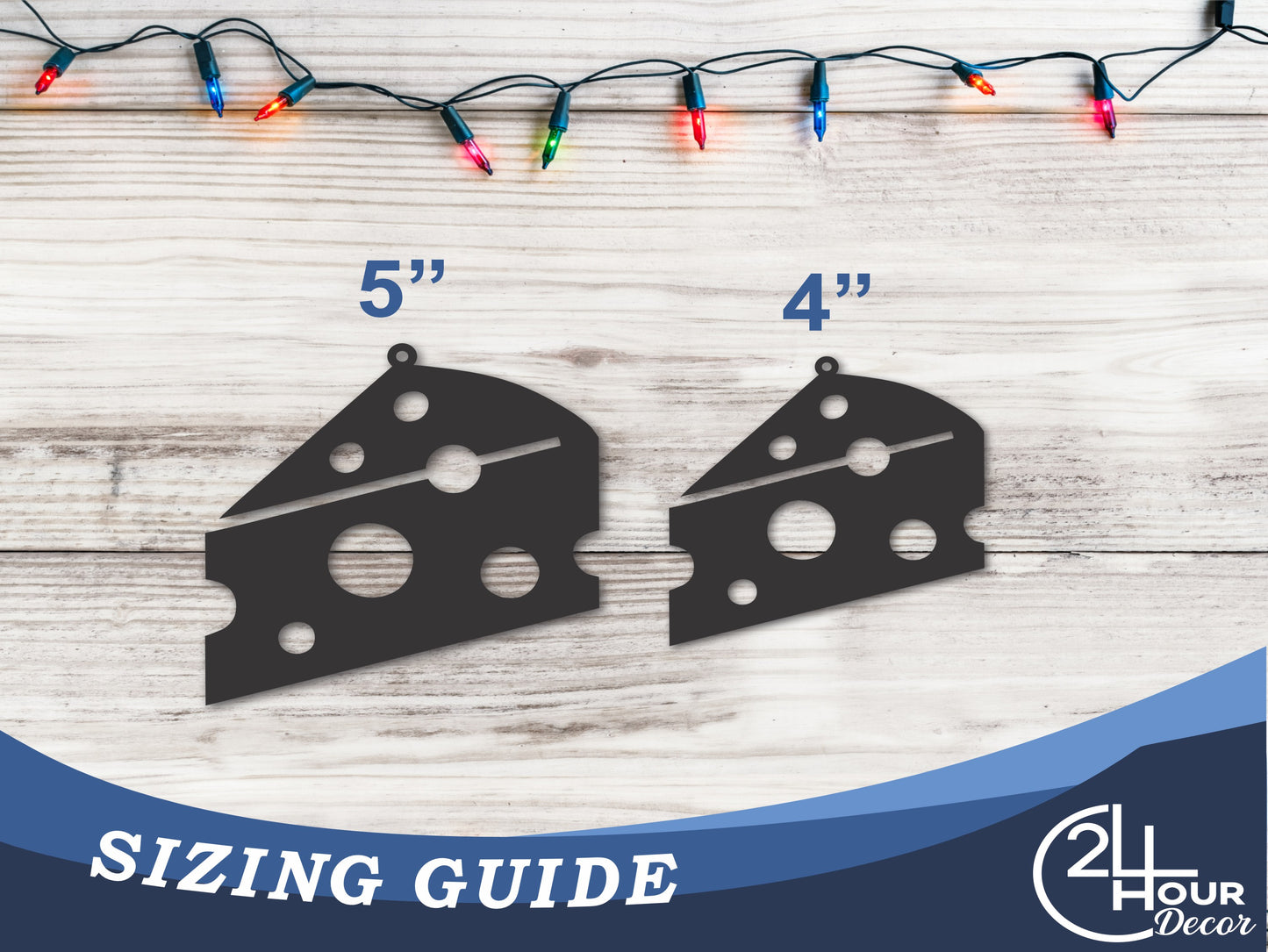 Custom Metal Wisconsin Cheese State Ornament | 4" to 5" | State Ornaments | 20+ Color Options