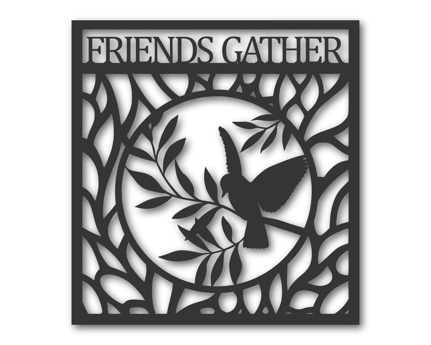 Custom Metal Peace Dove Wall Art | 20+ Color Options