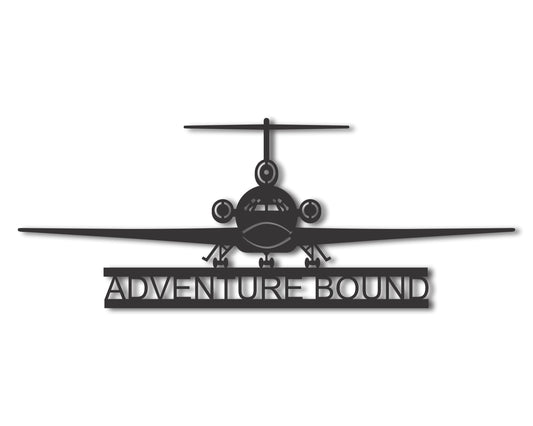 Custom Metal Airplane Wall Art | Custom Metal Aviation Pilot Sign | 20+ Color Options