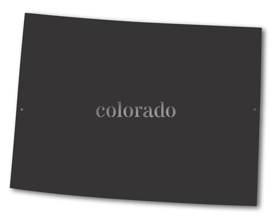 Metal Colorado Wall Art - Custom Metal US State Sign - 20+ Color Options