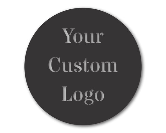 Custom Metal Business Logo Sign  | Indoor Outdoor | Up to 46" | 20+ Color Options