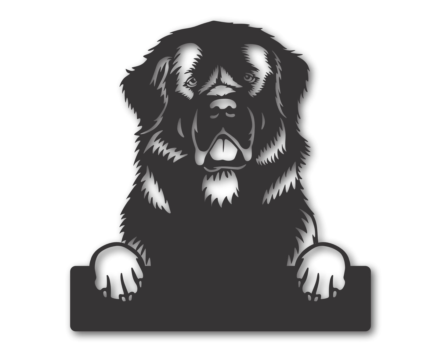 Custom Metal Newfoundland Wall Art -  Metal Dog Breed Sign - 20+ Color Options