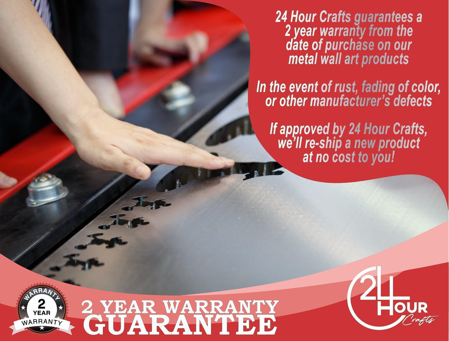 Metal Floral Sign Personalized Wall Art