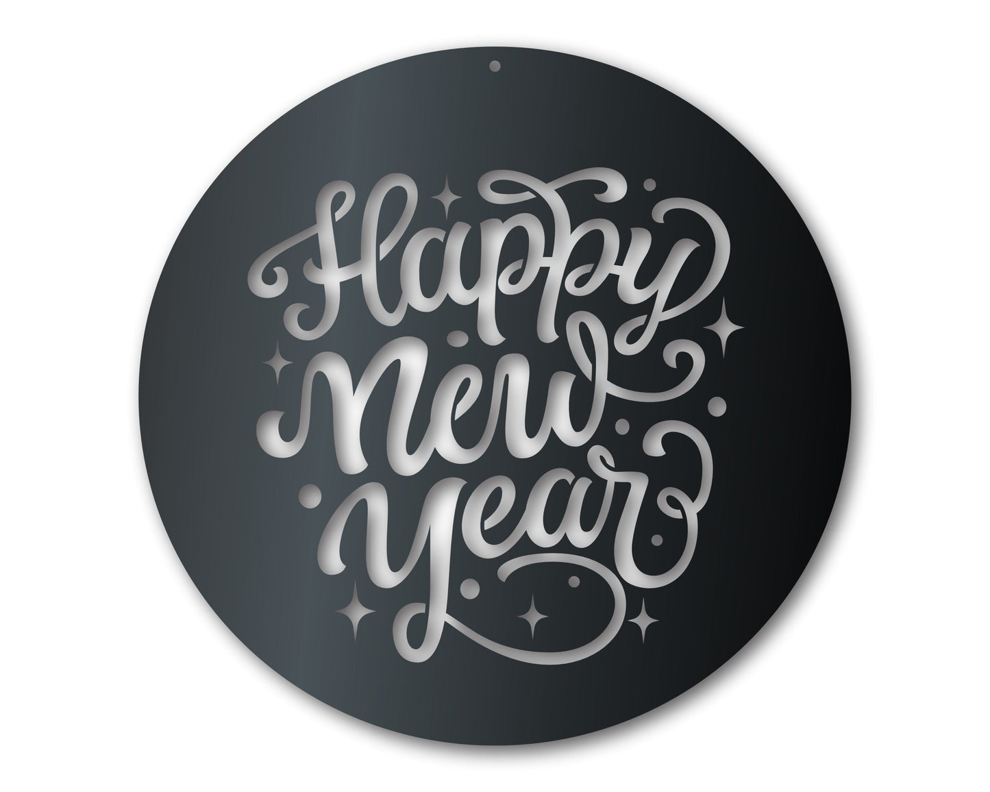 Metal Happy New Year Wall Art - Metal Sign - 20+ Color Options